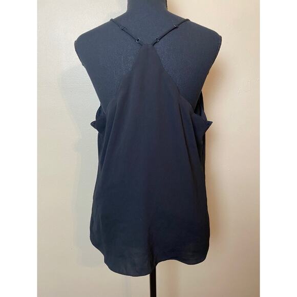 J Crew Black Scallop Cami Size Large Tank Top Blouse - Picture 2 of 4